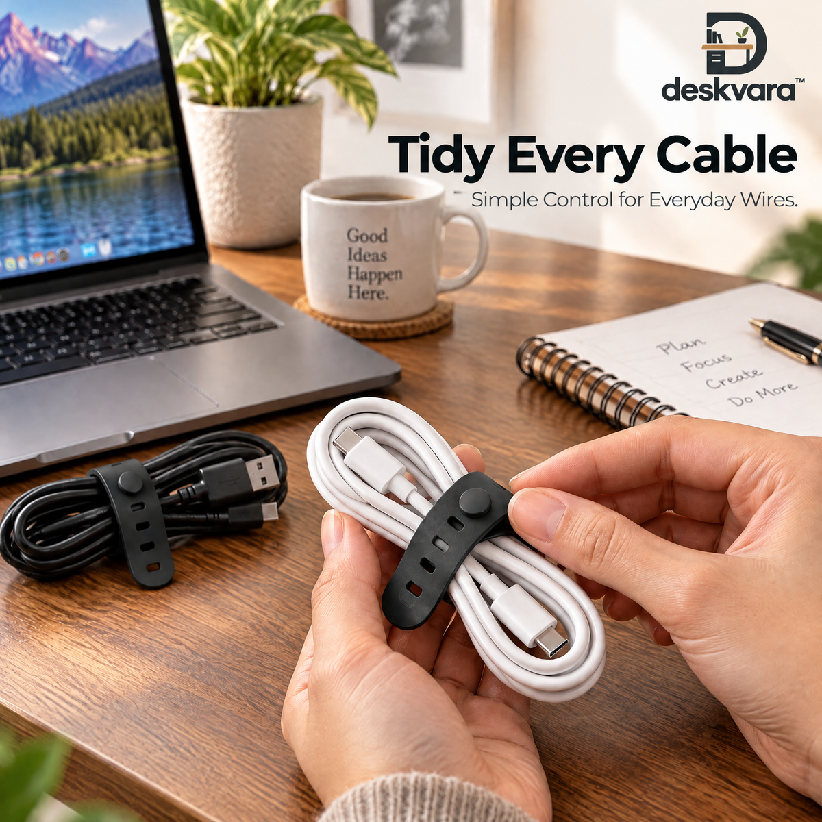Deskvara™ Cable Organizer