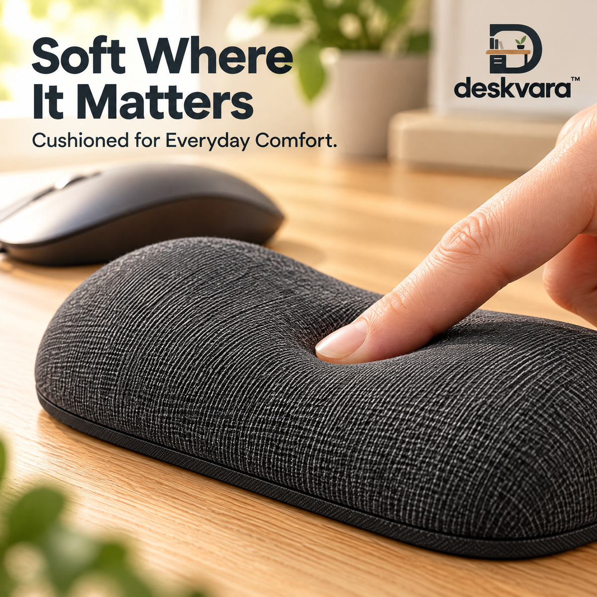 Deskvara™ Mouse Wrist Rest