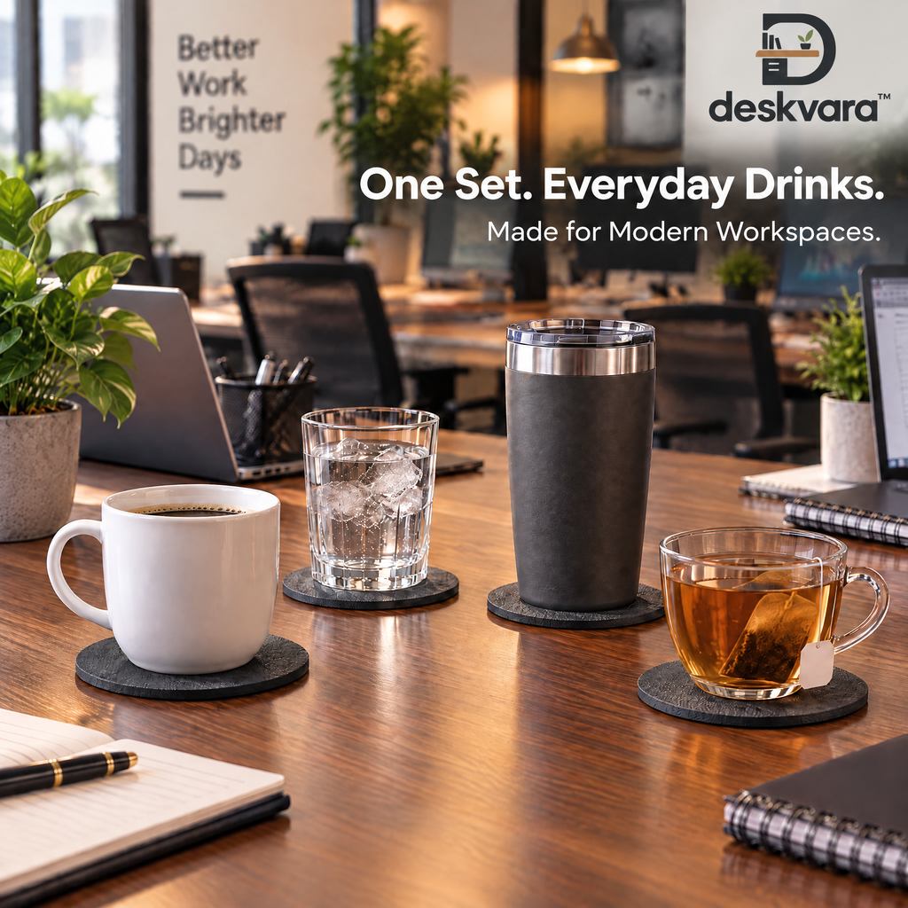 Deskvara™ Desk Coaster Set