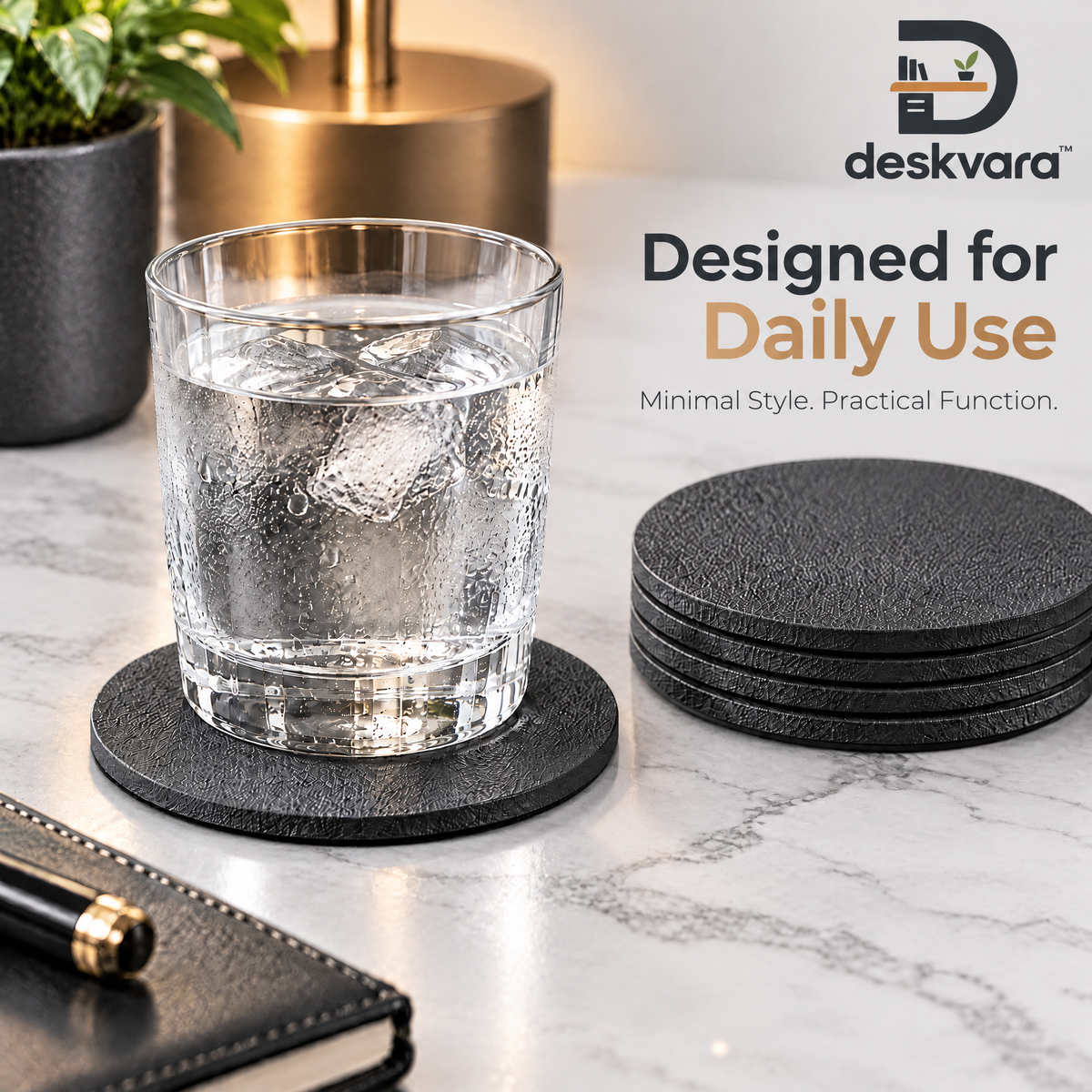 Deskvara™ Desk Coaster Set