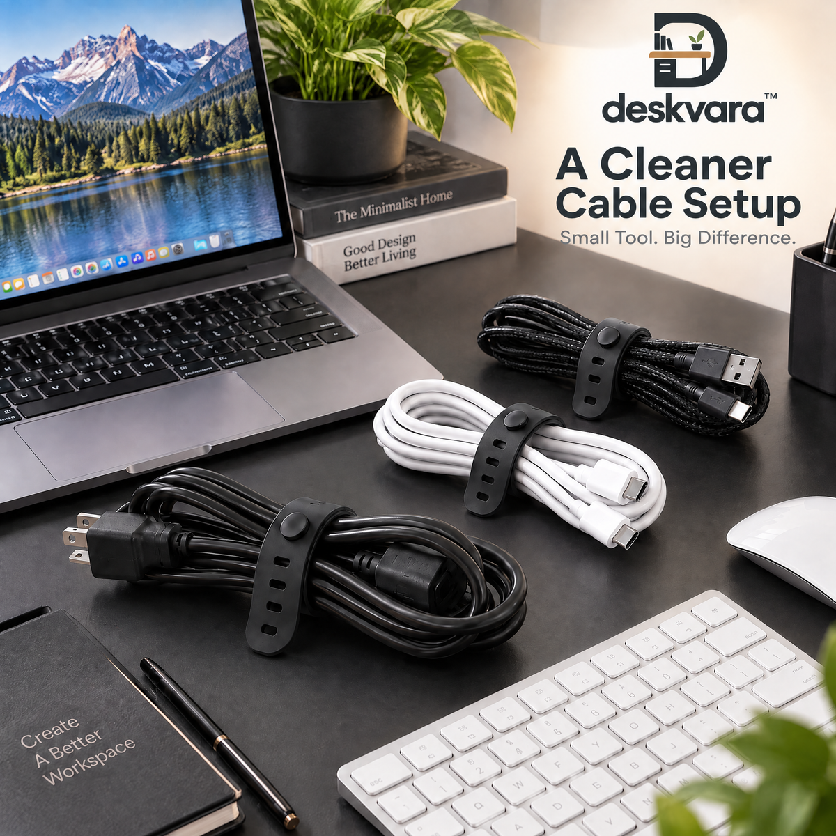 Deskvara™ Cable Organizer