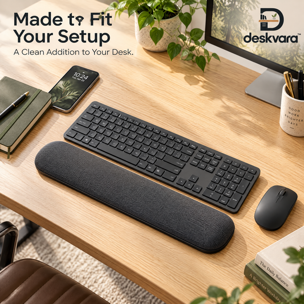 Deskvara™ Keyboard Wrist Rest